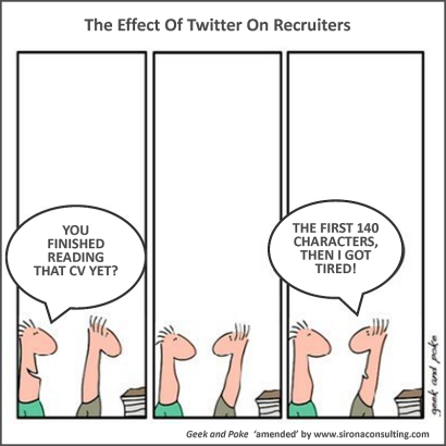 Effect of Twitter on recruiters